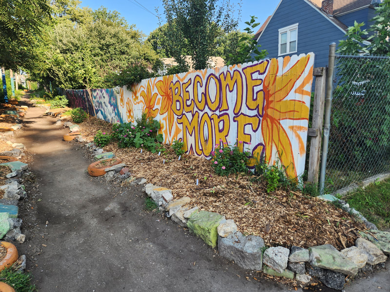 Become More - Alley Mural Scarrett Renaissance Neighborhood NE KC - By Become More