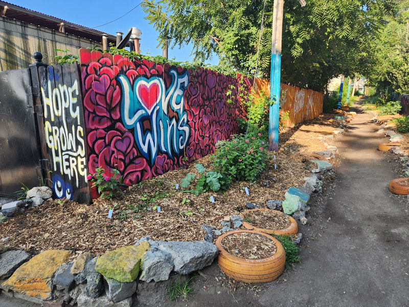 Love Wins - Alley Mural Scarrett Renaissance Neighborhood NE KC - By Become More