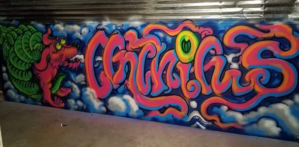 Conch-ious (Conscious) - Mural by Become More at Graffiti Attic in Union Station KC MO