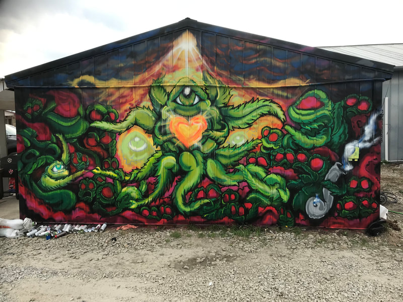 Saving Grace - Mural by Become More at Nasty Glass In Knob Noster, MO