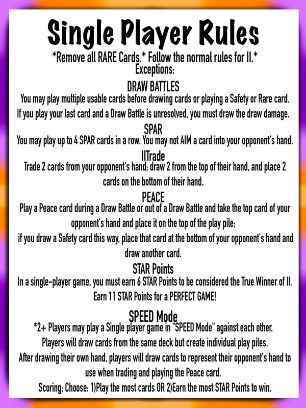 II The Card Game Rules - Rules for Single Player Game